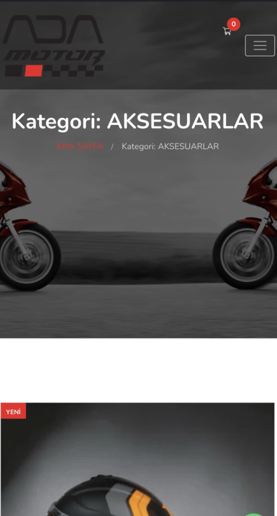 Ada Motor İstanbul Mobil Görünüm 2