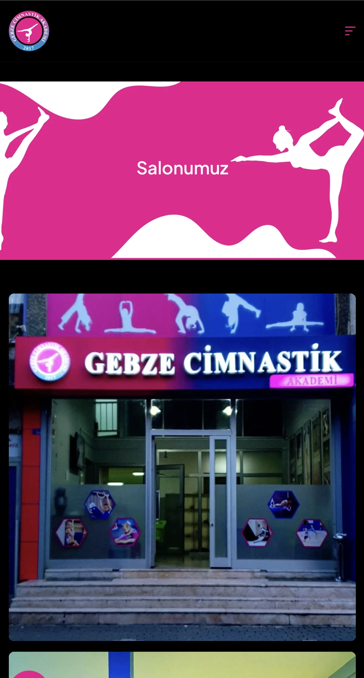 Gebze Cimnastik Akademi — Salonumuz