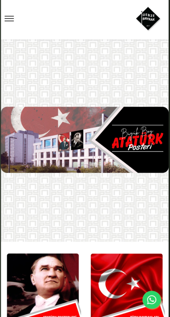 Gebze Bayrak (ENA Reklam İştiraki) Mobil Görünüm 1