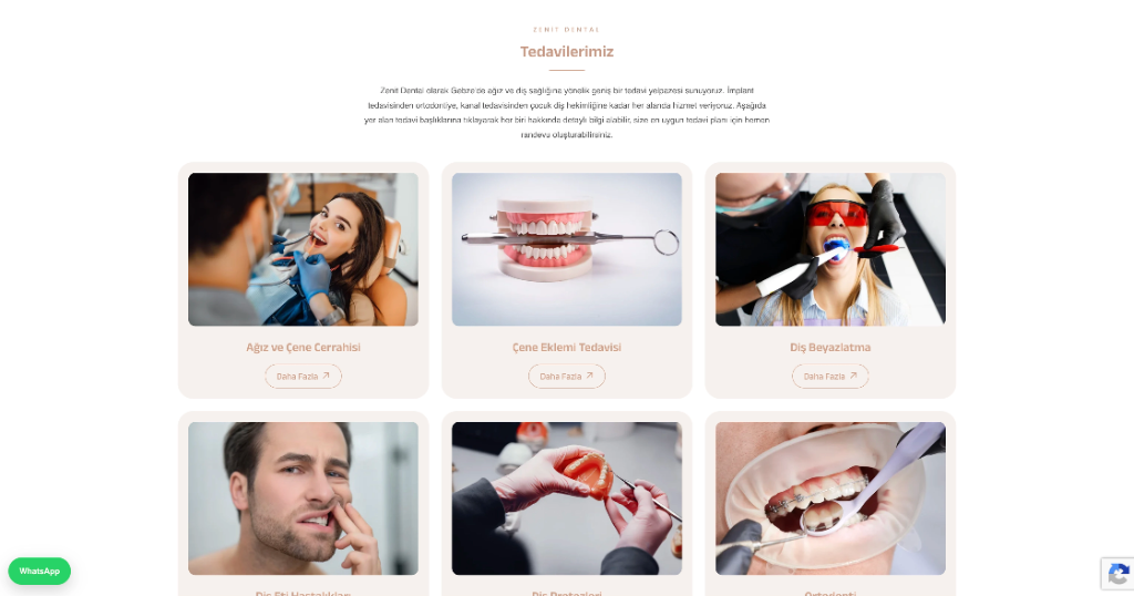 Zenit Dental Ağız ve Diş Sağlığı Poliklinikleri Masaüstü Sayfa 1